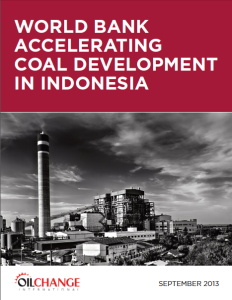 World Bank Accelerating Coal in Indonesia